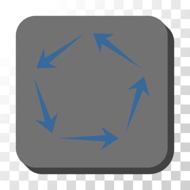 Dolaşım yuvarlatılmış kare vektör düğmesi