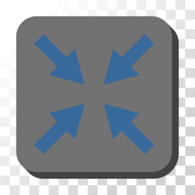 Oklar yuvarlatılmış kare vektör düğmesine basmak