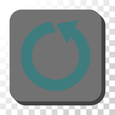 CCW yuvarlatılmış kare vektör düğmeyi döndürmek