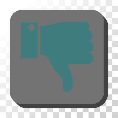 Yuvarlatılmış Kare vektör düğmesini basılı parmak