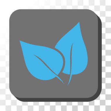 Flora Bitki yuvarlak kare vektör düğmesi