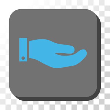 El yuvarlatılmış kare vektör düğmesi