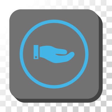 El yuvarlatılmış kare vektör düğmesi