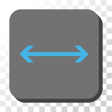 Yatay Flip yuvarlak kare vektör düğmesi