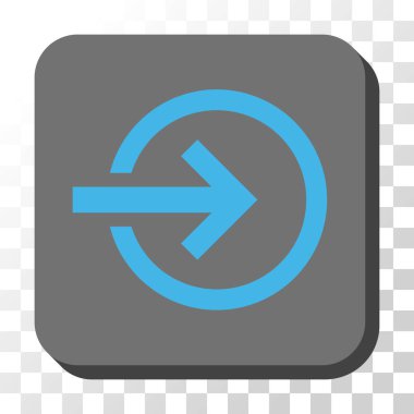 İthal etmek yuvarlak kare vektör düğme