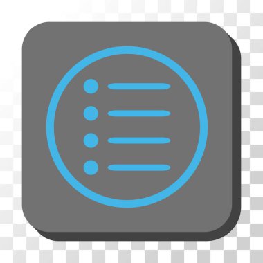 Öğeler yuvarlatılmış kare vektör düğmesini