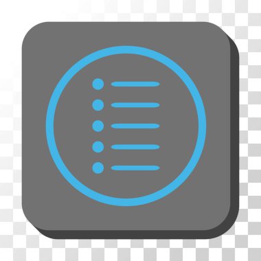 Öğeler yuvarlatılmış kare vektör düğmesini