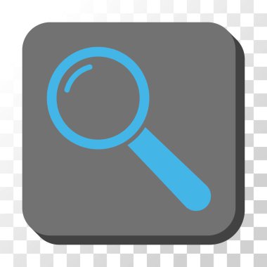 Büyüteç'i yuvarlatılmış kare vektör düğmesi