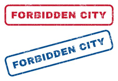 Yasak Şehir lastik pullar