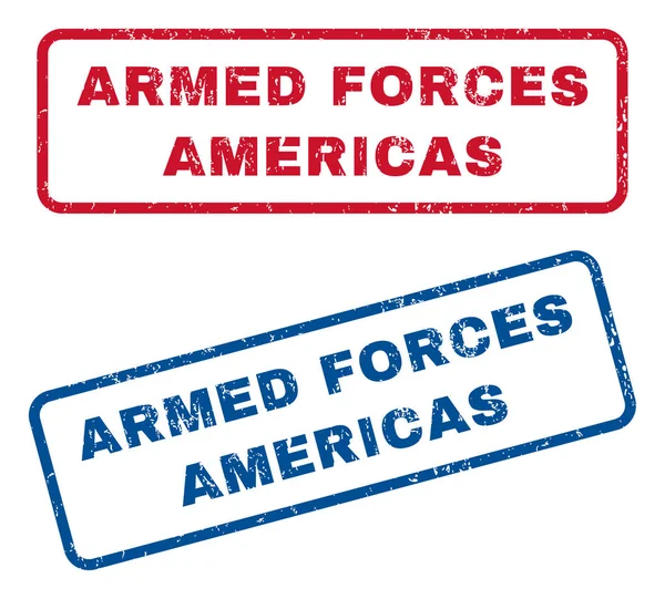 Резиновые марки Вооружённых сил Америки — стоковый вектор