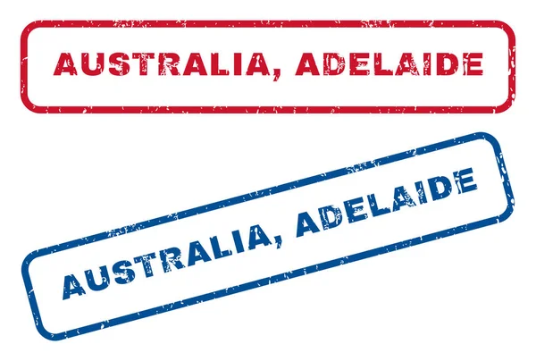 Резиновые марки Австралии Аделаиды — стоковый вектор
