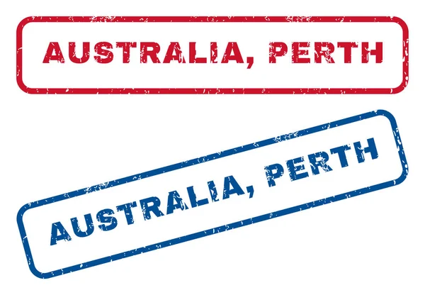 Australien Perth stämplar — Stock vektor