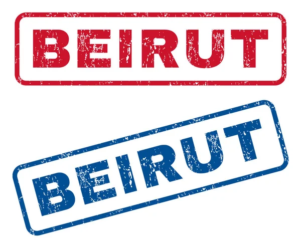 Selos de borracha de Beirute — Vetor de Stock