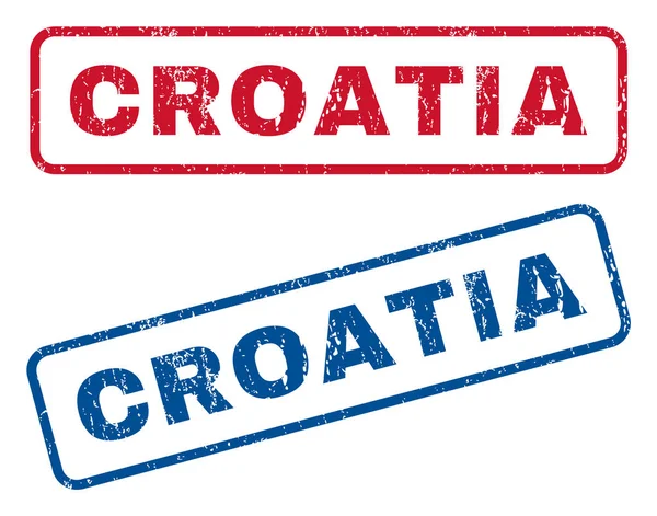 Chorwacja pieczątek — Wektor stockowy