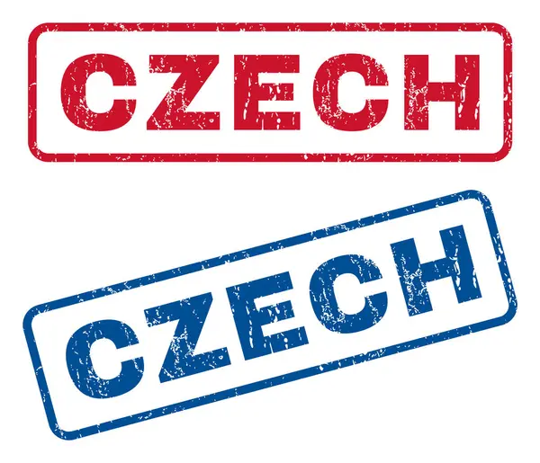 Tjeckiska stämplar — Stock vektor