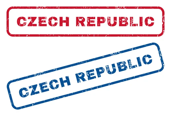 Republika Czeska pieczątek — Wektor stockowy