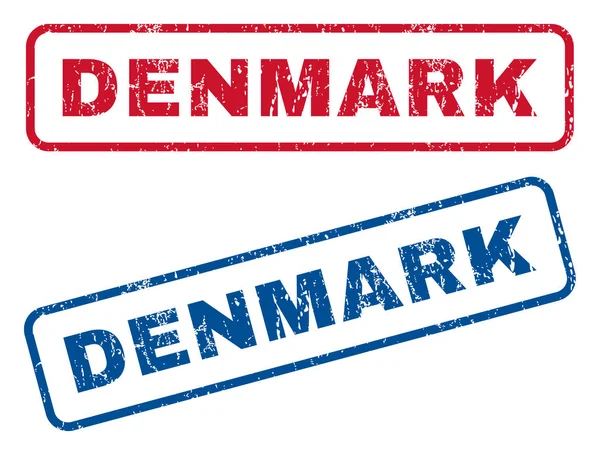 Dinamarca Sellos de goma — Vector de stock