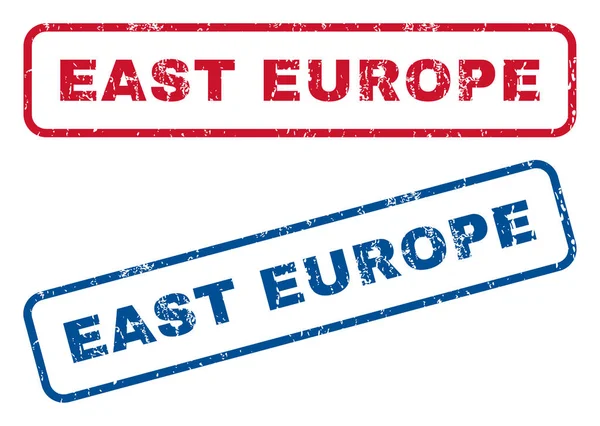 Europe de l'Est Timbres en caoutchouc — Image vectorielle