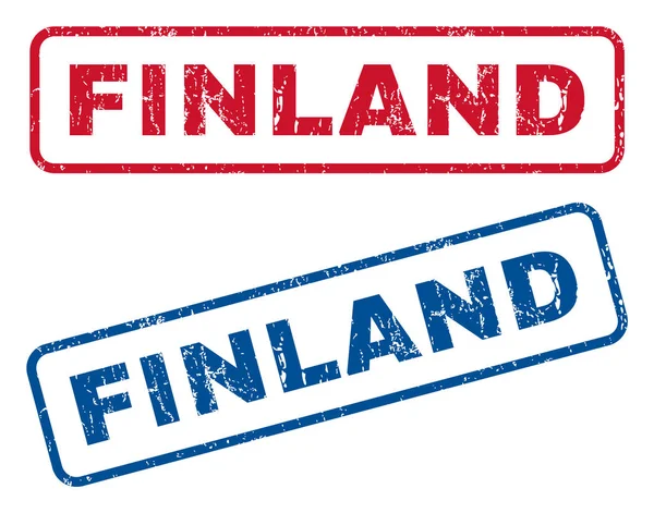 Finlande Timbres en caoutchouc — Image vectorielle