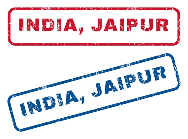 Ινδία: Τζαϊπούρ λαστιχένιες σφραγίδες — Διανυσματικό Αρχείο