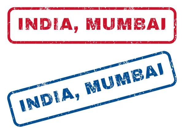 Índia Mumbai Rubber Stamps —  Vetores de Stock