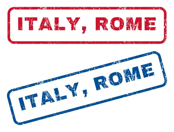 Italien rom gummistempel — Stockvektor