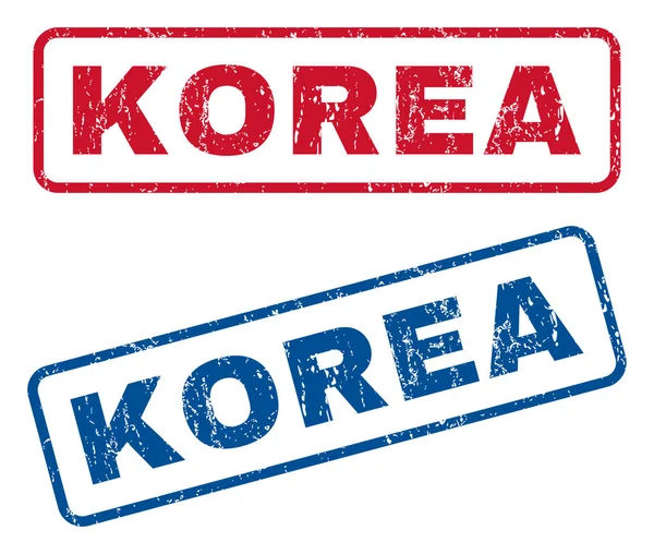 Korea Rubber Stamps — Stock Vector