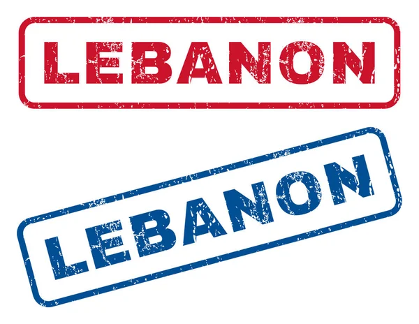 Selos de borracha do Líbano — Vetor de Stock