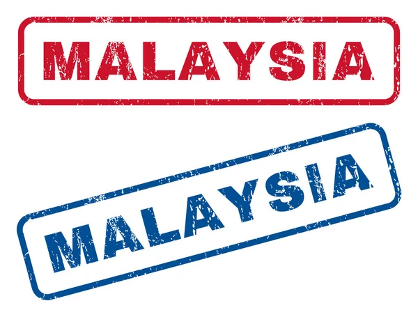 Μαλαισία λαστιχένιες σφραγίδες — Διανυσματικό Αρχείο