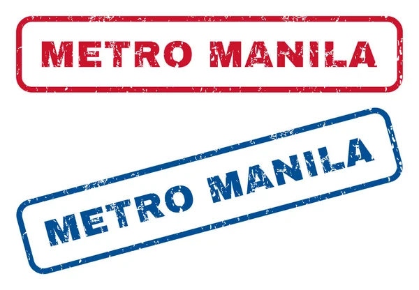 Metro Manila pieczątek — Wektor stockowy