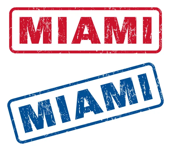 Sellos de goma Miami — Vector de stock