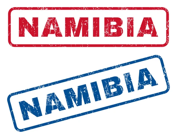 Timbres en caoutchouc Namibie — Image vectorielle