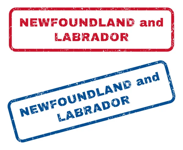 Terranova e Labrador Timbri di gomma — Vettoriale Stock