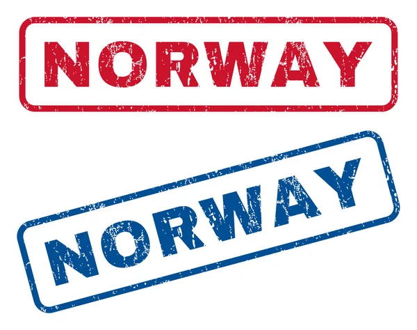 Noruega Sellos de goma — Vector de stock