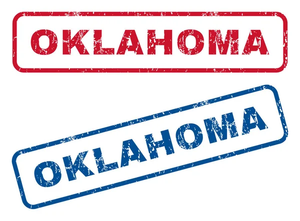 Oklahoma Sellos de goma — Vector de stock