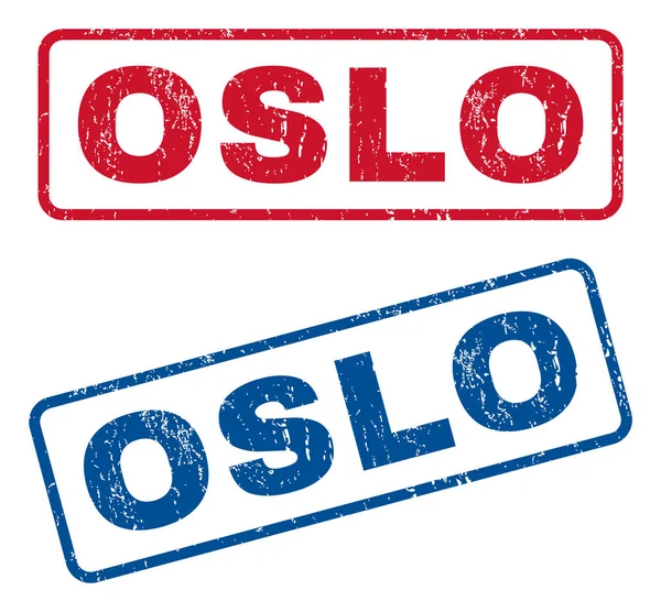 Oslo gumová razítka — Stockový vektor