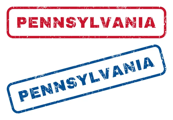 Pennsylvania Francobolli di gomma — Vettoriale Stock