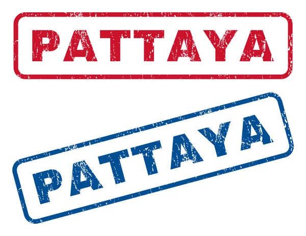 Резиновые марки Паттайи — стоковый вектор