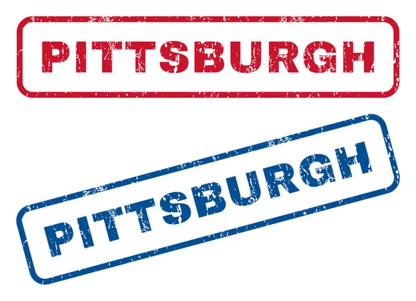 Pittsburgh Sellos de goma — Vector de stock