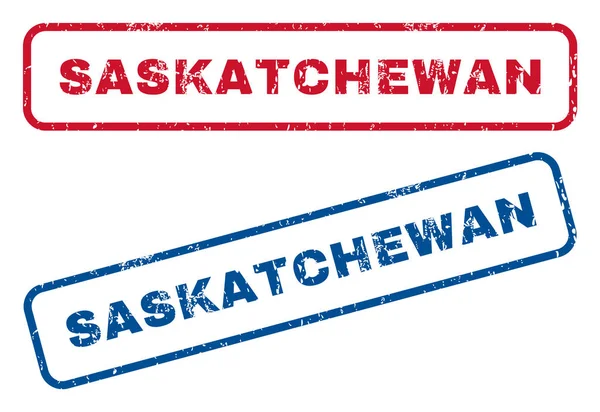 Saskatchewan gumová razítka — Stockový vektor