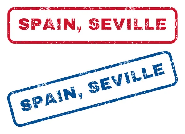 Espanha Sevilha Selos de borracha —  Vetores de Stock
