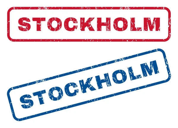 Estocolmo Sellos de goma — Vector de stock