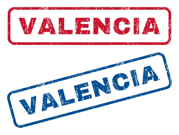 Valencia Sellos de goma — Archivo Imágenes Vectoriales