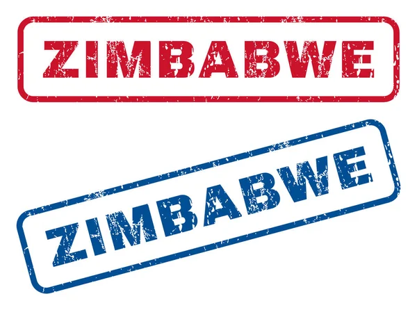Zimbabwe Rubber Stamps — Stock Vector