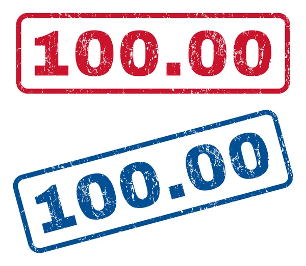 100,00 stempels — Stockvector