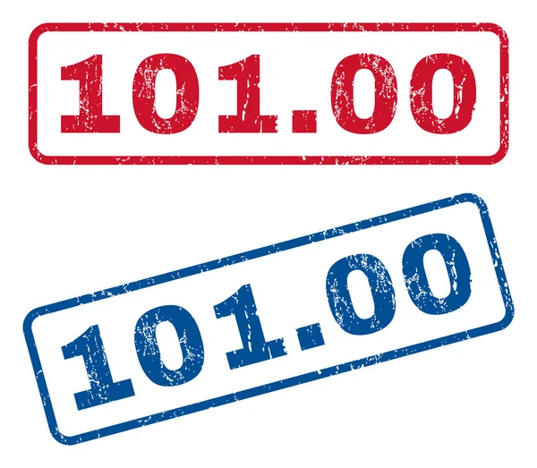 101.00 stämplar — Stock vektor