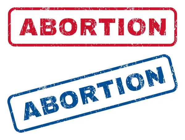 Carimbos de borracha de aborto —  Vetores de Stock