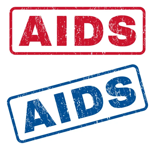 Sellos de goma SIDA — Vector de stock