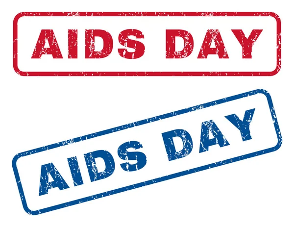 Día del SIDA Sellos de goma — Archivo Imágenes Vectoriales