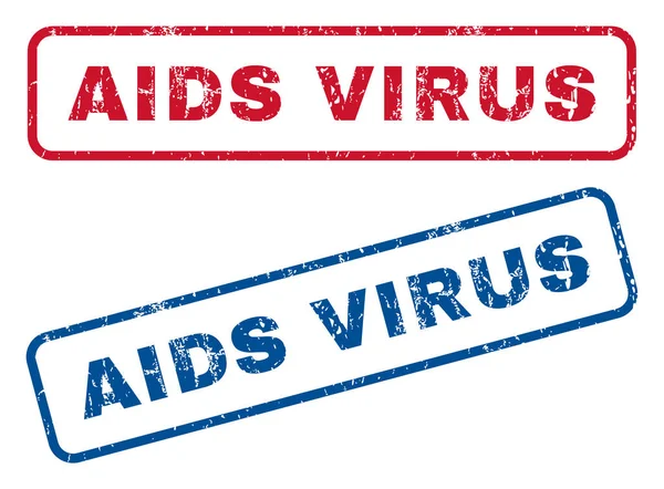 Selos de borracha do vírus da SIDA —  Vetores de Stock